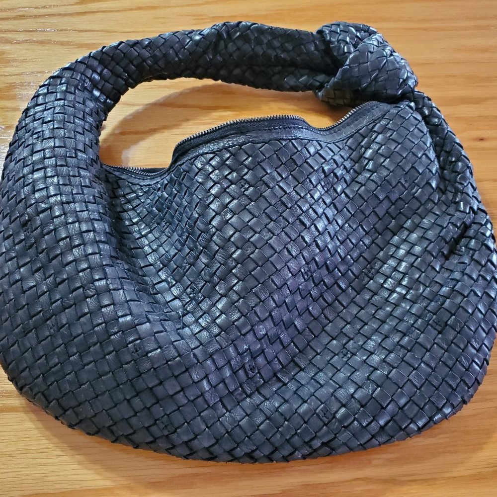 Jodie-type Black Leather Bag